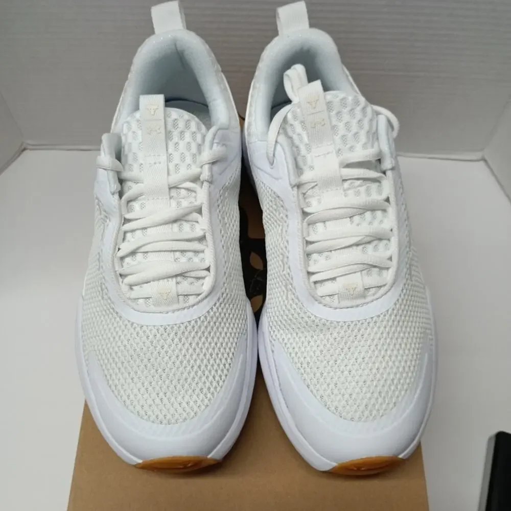 Under Armour Project Rock Shoes‎ Women Size 10 White Gum